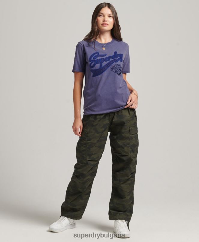 Superdry облекло N00H2764 тъмно синьо Жени гордост и крафт тениска