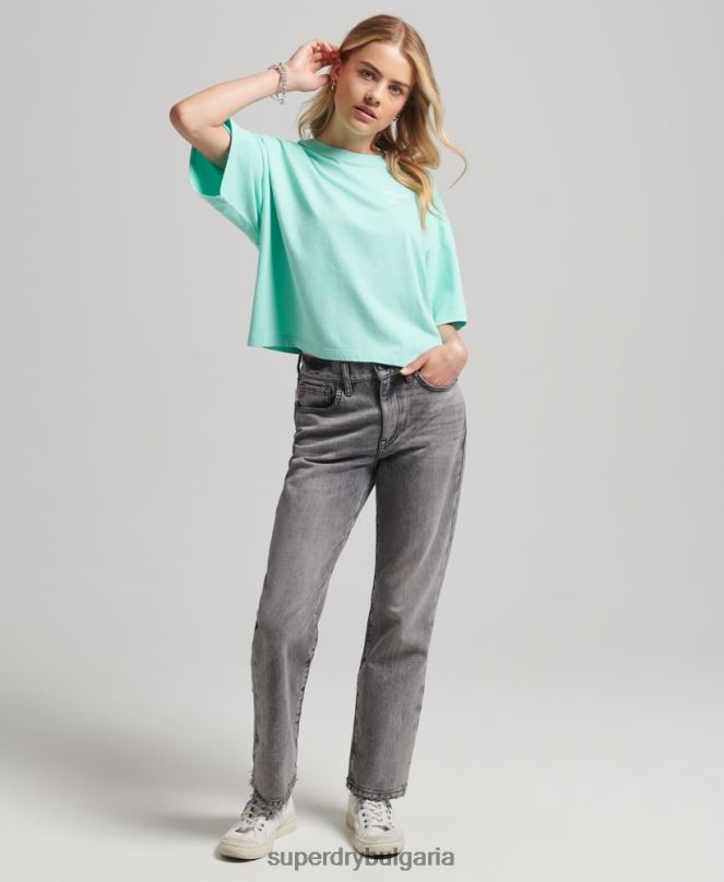 Superdry облекло N00H2801 син Жени основна спортна тениска
