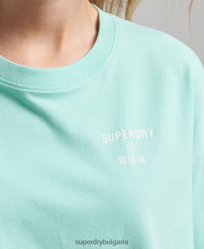 Superdry облекло N00H2801 син Жени основна спортна тениска
