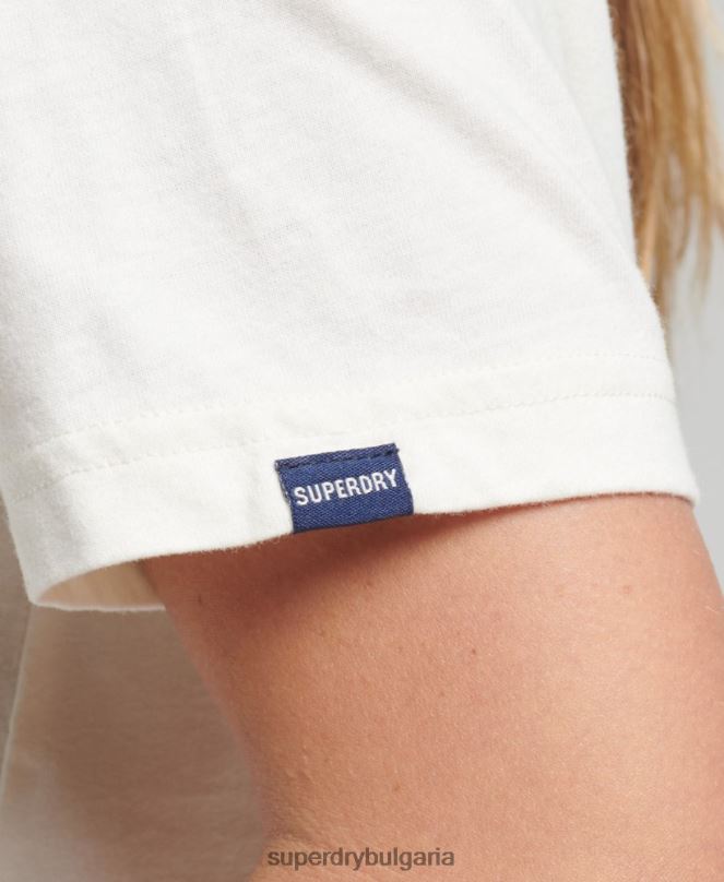 Superdry облекло N00H2803 бяло Жени търговска тениска