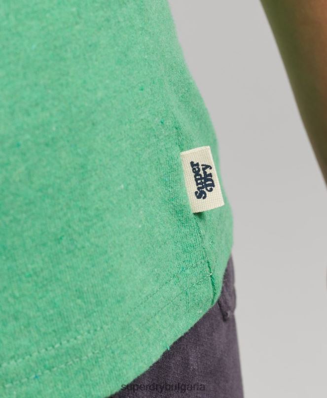 Superdry облекло N00H2831 зелено Жени рециклирана тениска на звънене