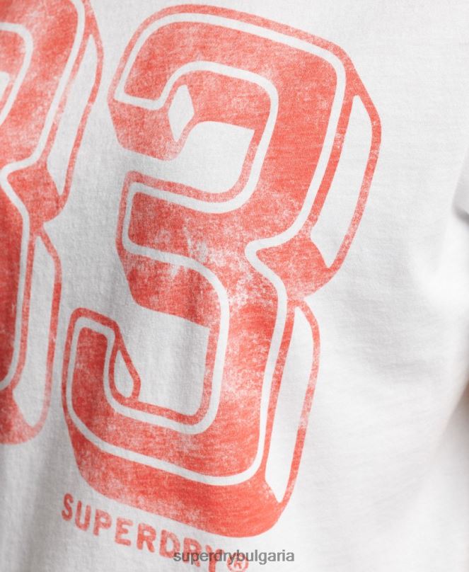 Superdry облекло N00H2845 бяло Жени ретро тениска от моето поколение