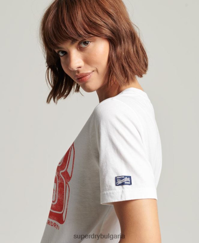 Superdry облекло N00H2845 бяло Жени ретро тениска от моето поколение