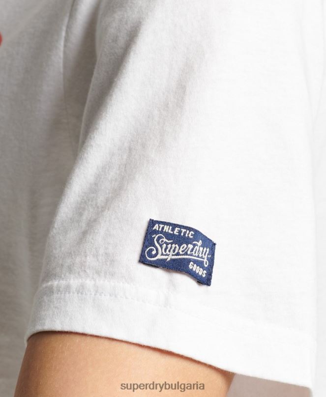 Superdry облекло N00H2845 бяло Жени ретро тениска от моето поколение