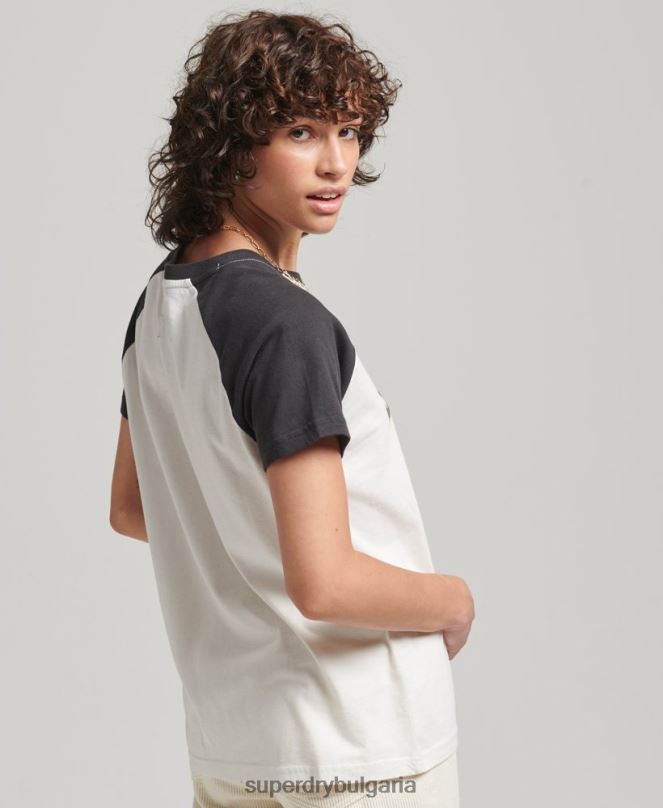 Superdry облекло N00H6251 бяло Жени инди реглан тениска