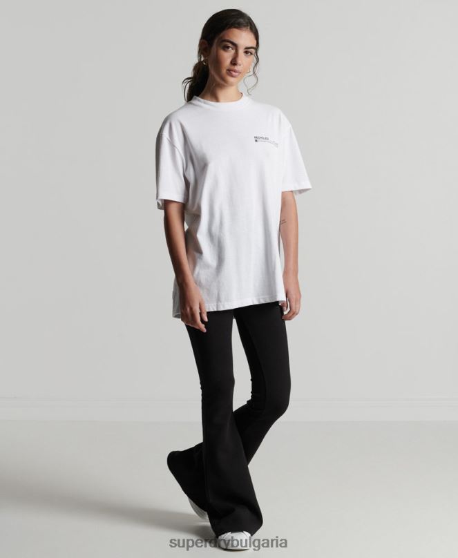 Superdry облекло N00H6255 бяло Жени рециклирана микро горна тениска
