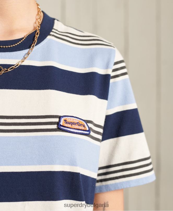 Superdry облекло N00H6270 син Жени класическа тениска cali surf