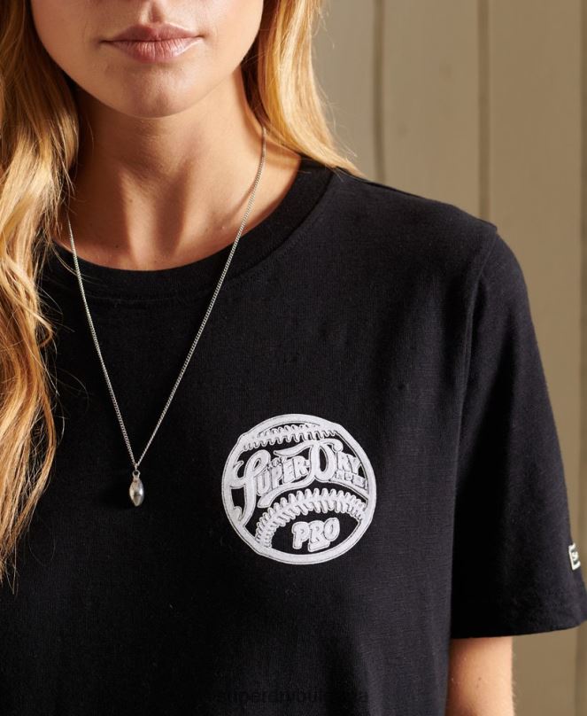 Superdry облекло N00H6274 черен Жени черна тениска