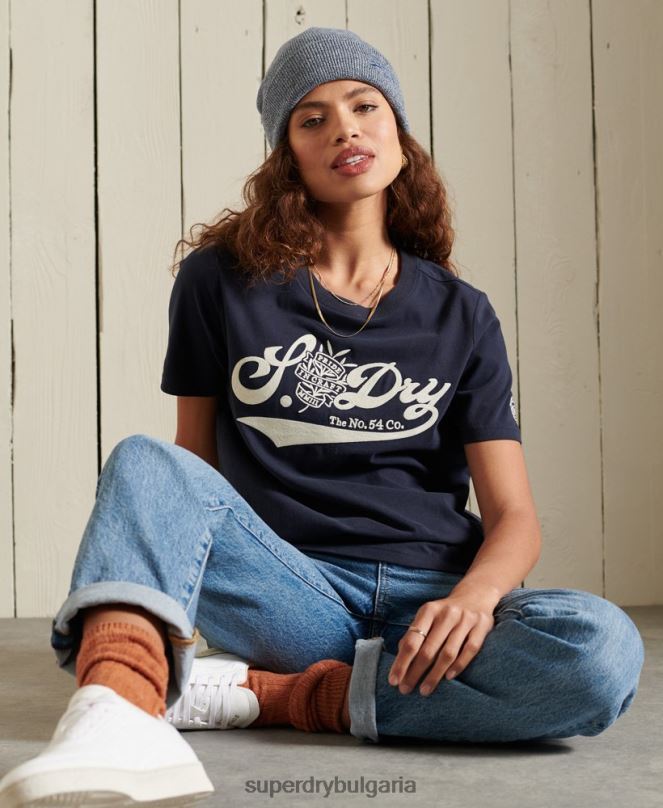 Superdry облекло N00H6284 военноморски флот Жени gorde in craft тениска