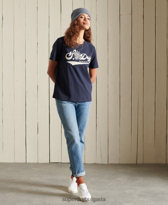 Superdry облекло N00H6284 военноморски флот Жени gorde in craft тениска