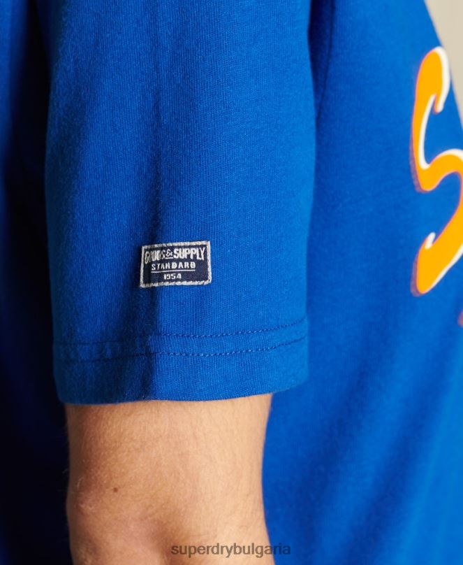 Superdry облекло N00H6295 тъмно синьо Жени голяма бохо и рок тениска