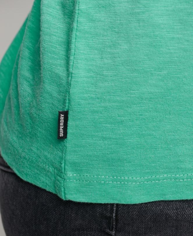 Superdry облекло N00H6595 светло синьо Жени органичен памук с дълъг ръкав и v-образно деколте