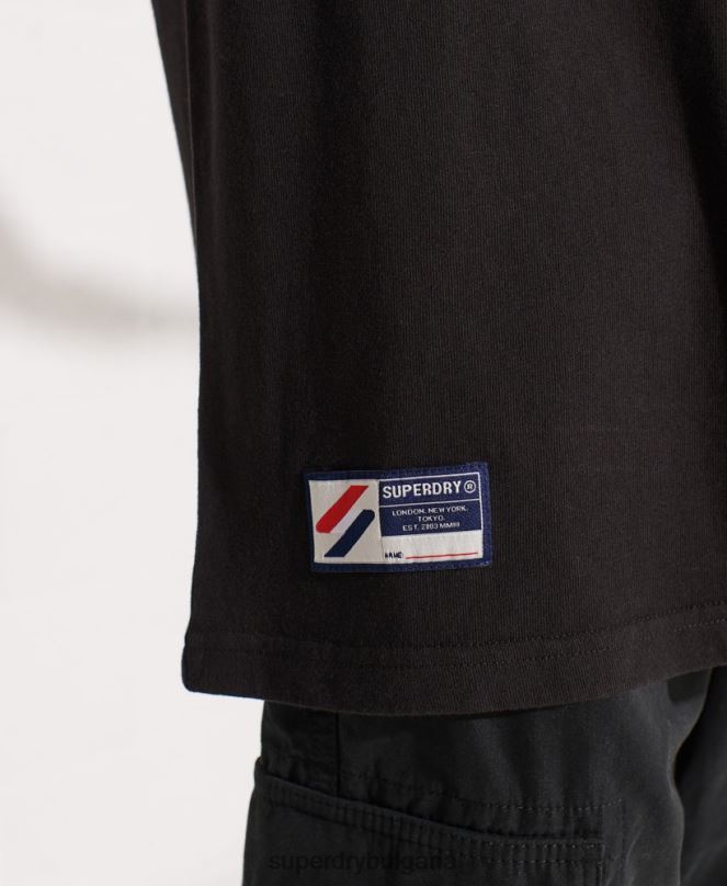 Superdry облекло N00H6741 черен Жени тениска на градския колеж