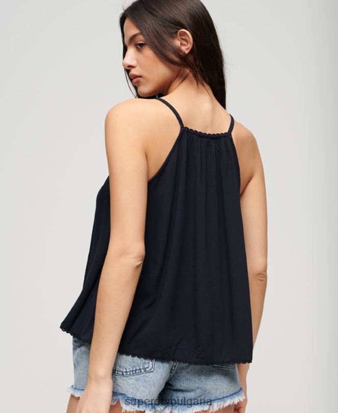 Superdry облекло N00H2033 военноморски флот Жени плажна ками с халтер