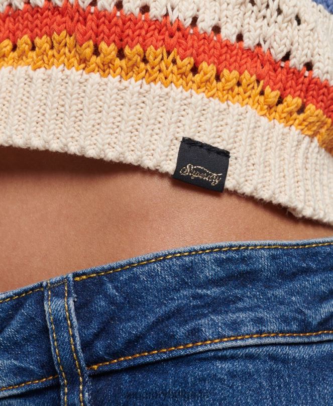 Superdry облекло N00H2876 кафяво Жени плетене на една кука