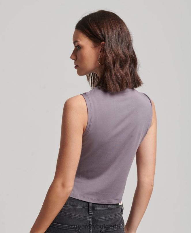 Superdry облекло N00H2903 сиво Жени горна част от трико