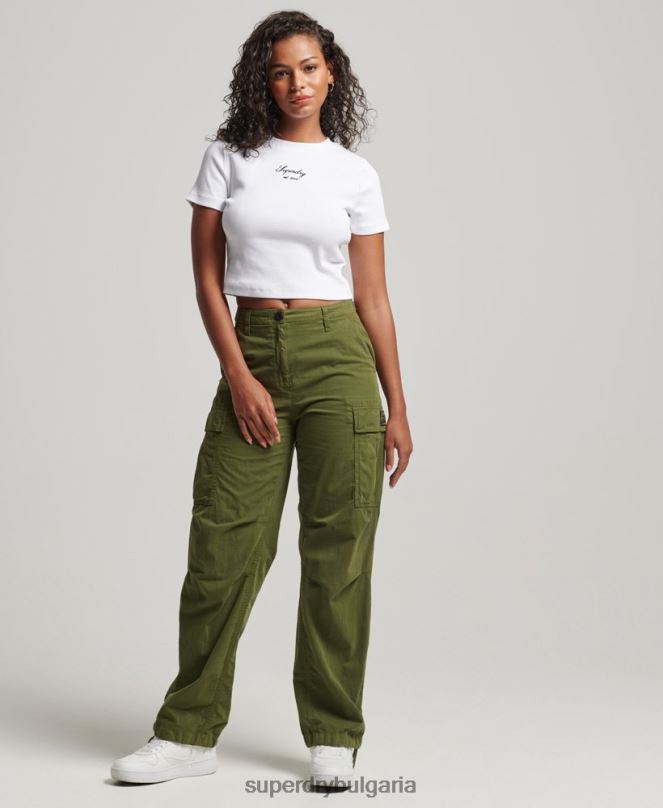 Superdry облекло N00H2975 бяло Жени горнище с лого на наследството