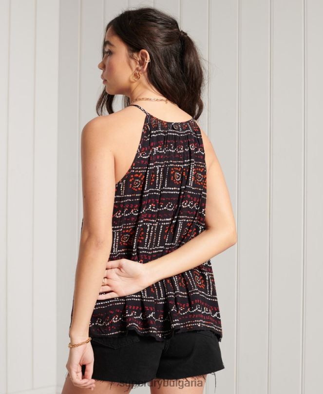 Superdry облекло N00H3064 черен Жени плажна ками