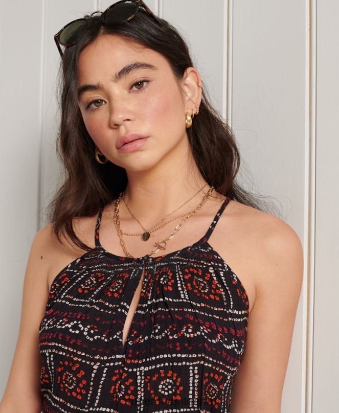 Superdry облекло N00H3064 черен Жени плажна ками