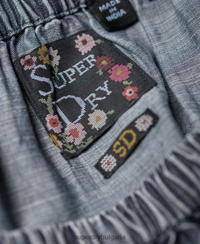 Superdry облекло N00H3069 син Жени елена топ