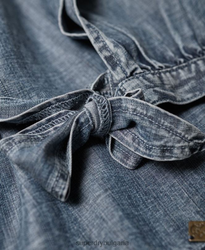 Superdry облекло N00H3069 син Жени елена топ