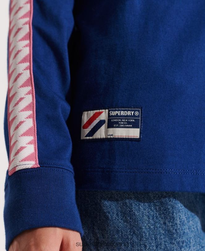 Superdry облекло N00H3073 военноморски флот Жени код лого отгоре