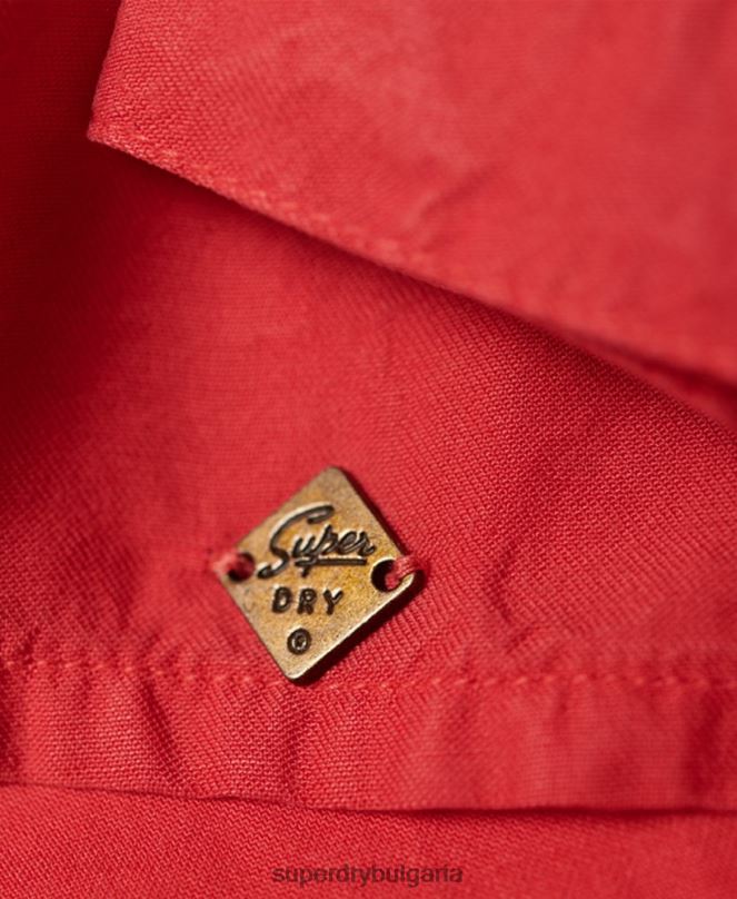 Superdry облекло N00H3075 червен Жени елена топ