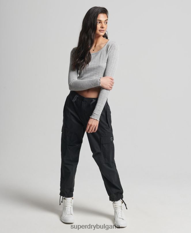 Superdry облекло N00H6724 сиво Жени реколта от органичен памук