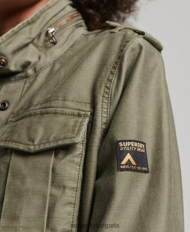 Superdry облекло N00H1992 зелено Жени винтидж яке m65