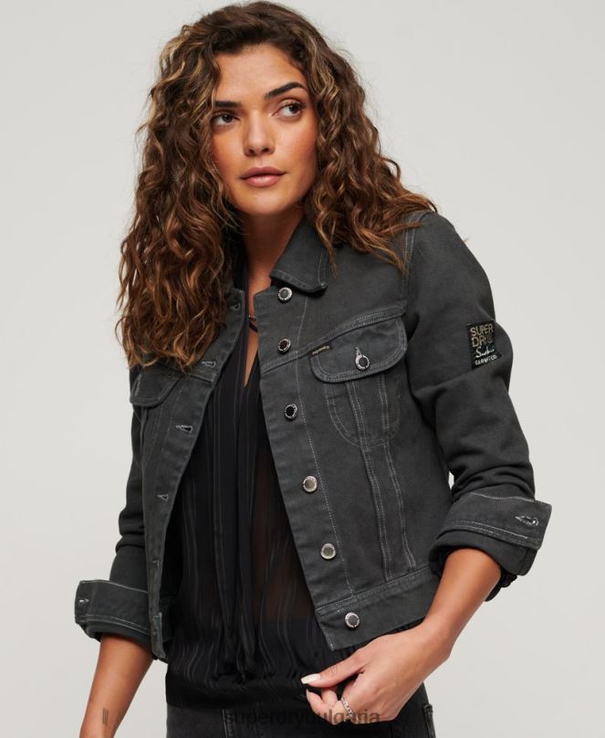 Superdry облекло N00H2004 тъмно сив Жени st tropez работно облекло яке