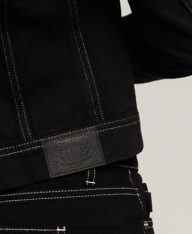 Superdry облекло N00H2126 черен Жени работно облекло скъсено яке