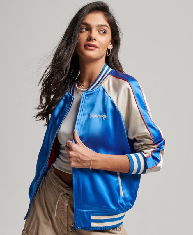 Superdry облекло N00H2137 син Жени ролково дерби яке