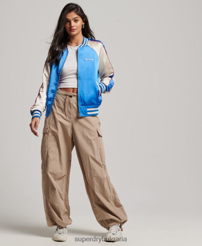 Superdry облекло N00H2137 син Жени ролково дерби яке