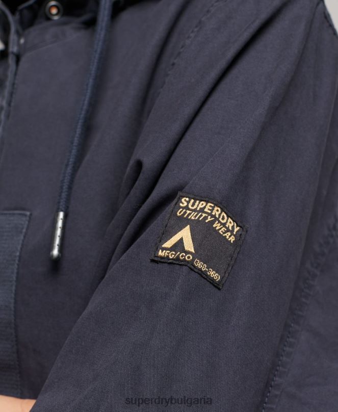 Superdry облекло N00H2163 военноморски флот Жени ретро поле парка