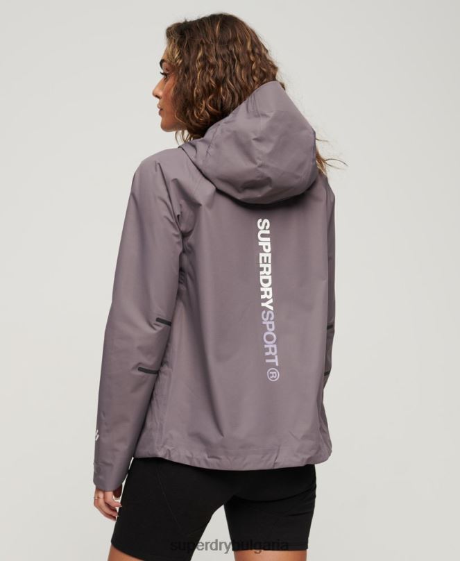 Superdry облекло N00H2230 сиво Жени водоустойчиво яке
