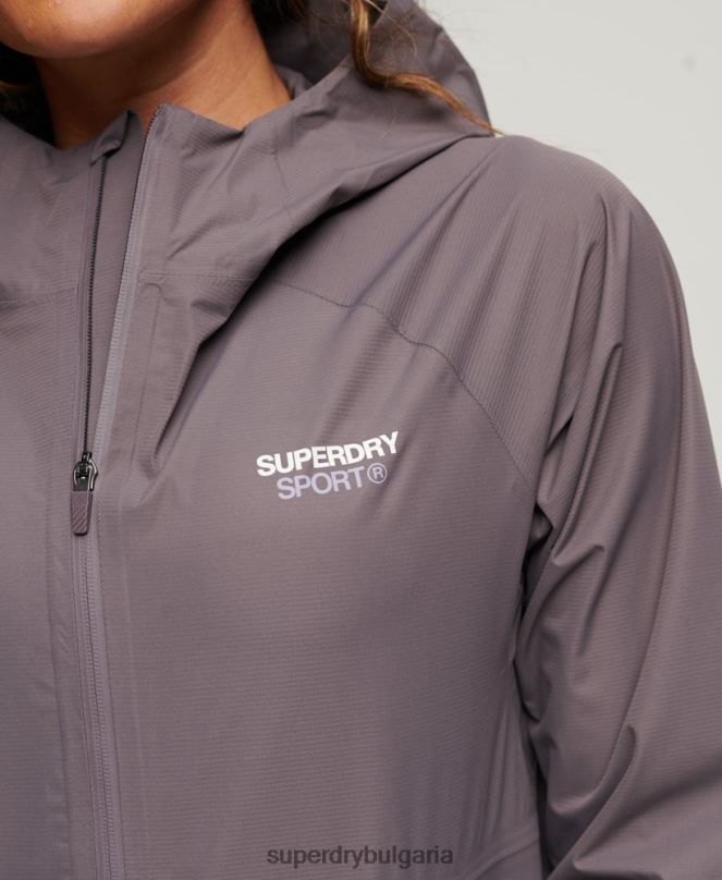 Superdry облекло N00H2230 сиво Жени водоустойчиво яке