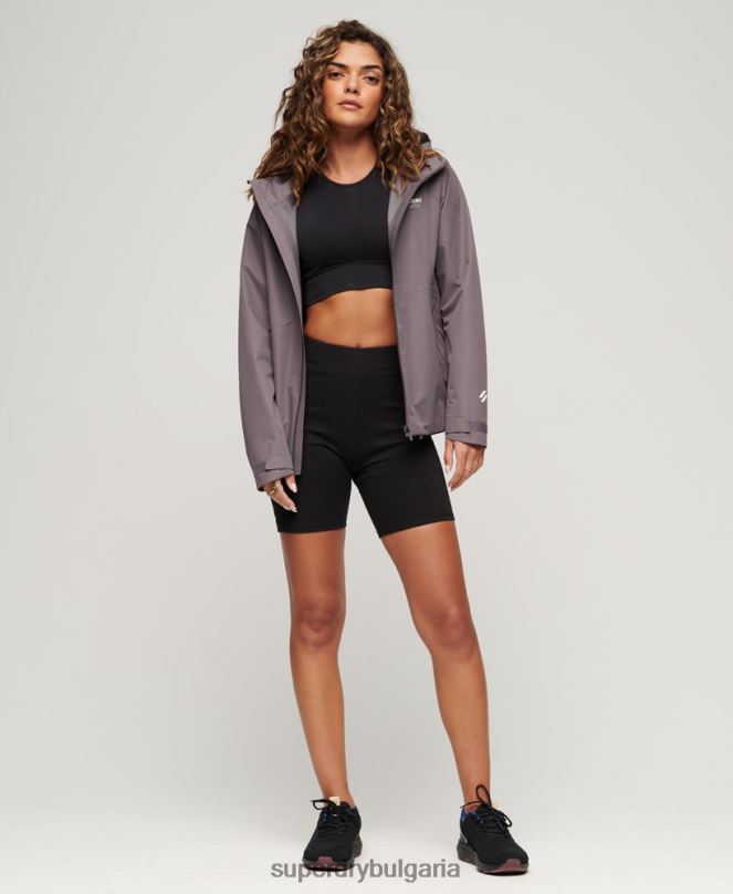 Superdry облекло N00H2230 сиво Жени водоустойчиво яке