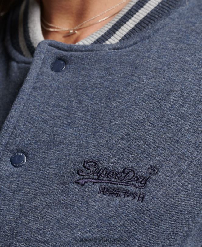 Superdry облекло N00H3500 военноморски флот Жени есенциално яке от трико тип бомбър