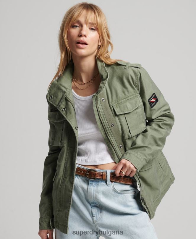 Superdry облекло N00H3516 каки Жени винтидж яке m65