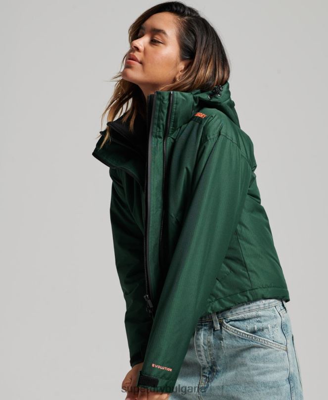 Superdry облекло N00H3527 зелено Жени sd-ветровка яке