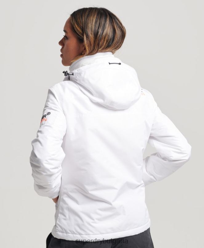 Superdry облекло N00H3537 бяло Жени планинско яке с ветровка