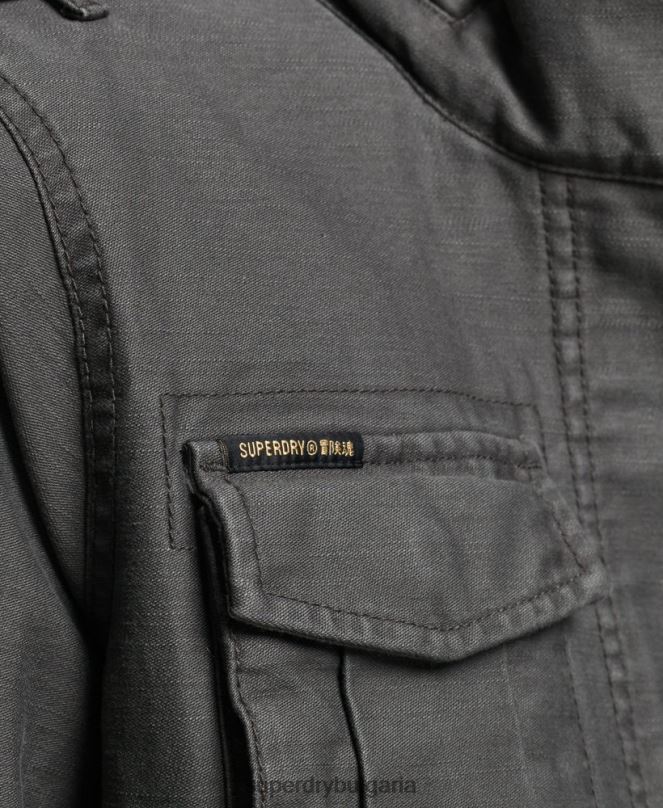 Superdry облекло N00H3539 тъмно сив Жени винтидж яке m65