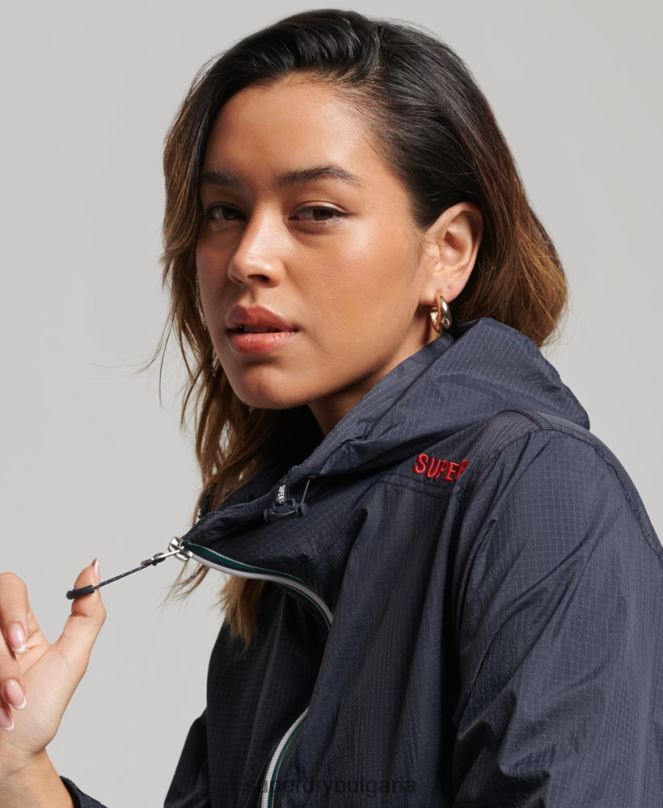 Superdry облекло N00H3540 военноморски флот Жени код стандартно лого леко яке