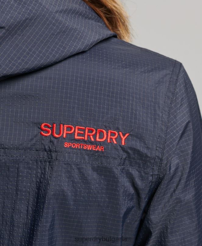 Superdry облекло N00H3540 военноморски флот Жени код стандартно лого леко яке