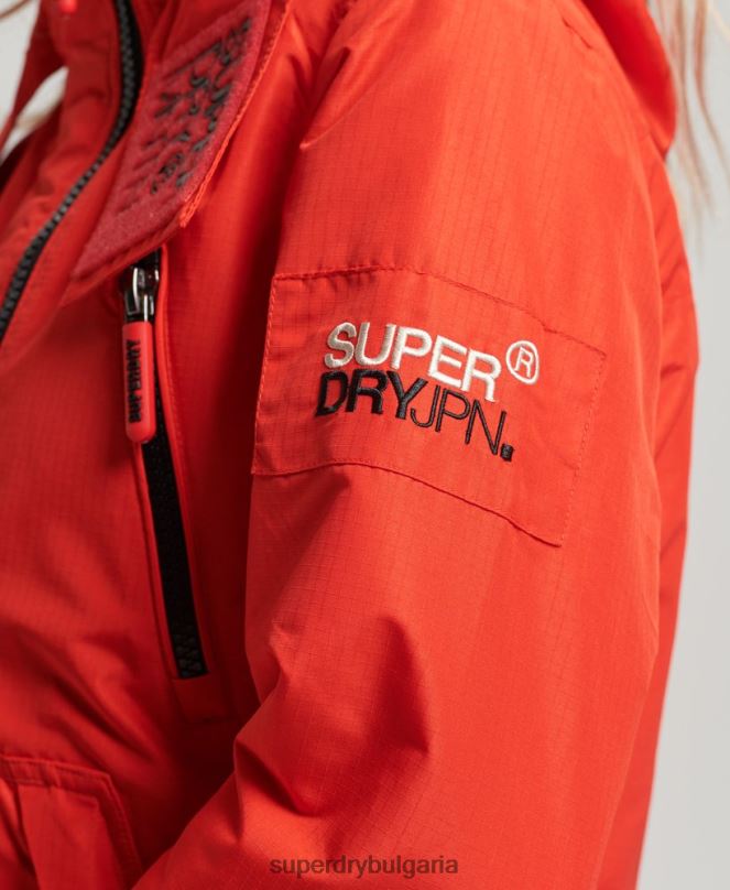 Superdry облекло N00H3554 червен Жени планинско яке с ветровка