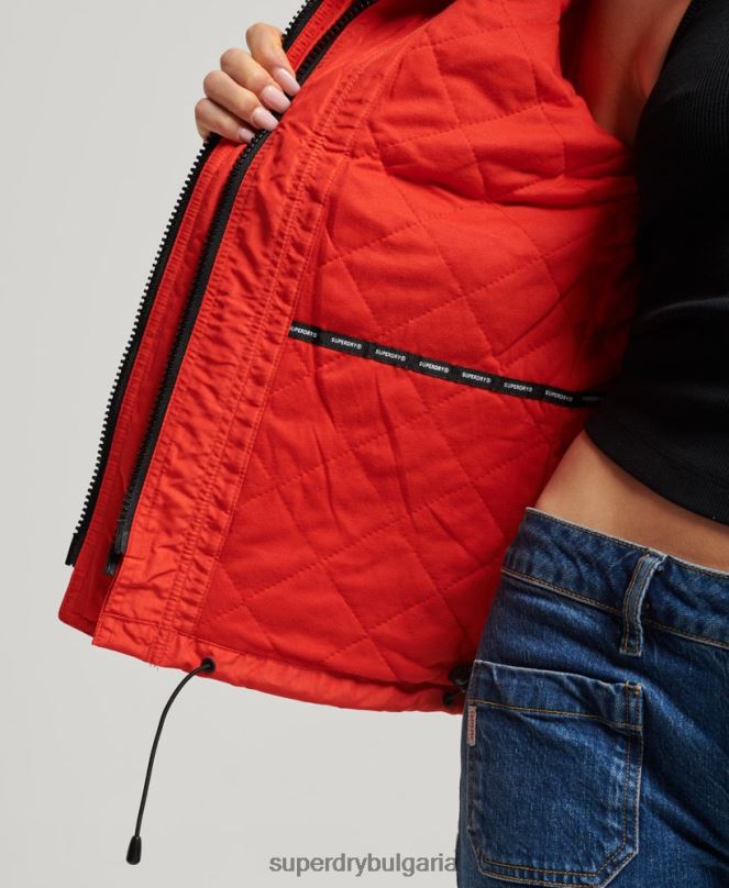 Superdry облекло N00H3554 червен Жени планинско яке с ветровка