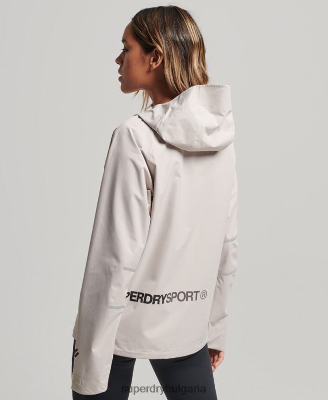 Superdry облекло N00H3555 бежово Жени водоустойчиво яке
