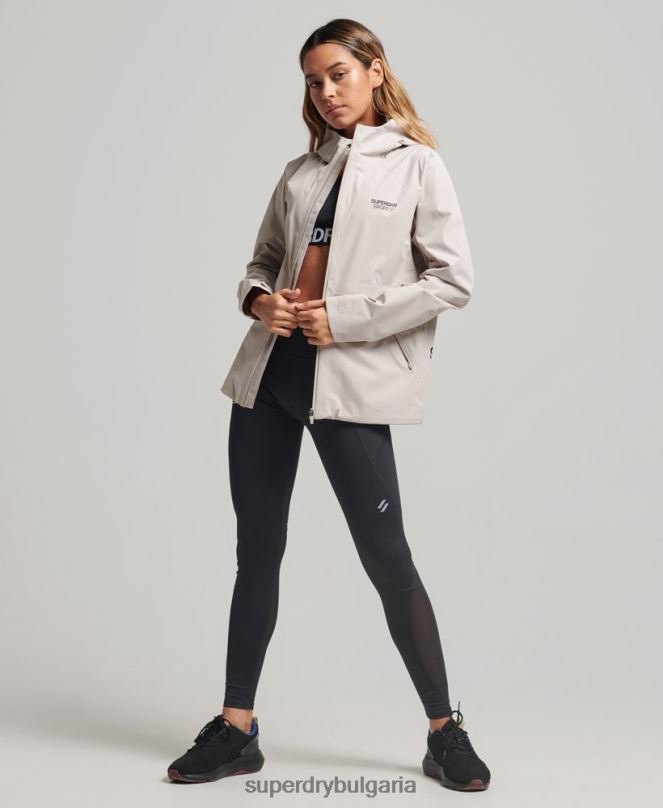 Superdry облекло N00H3555 бежово Жени водоустойчиво яке