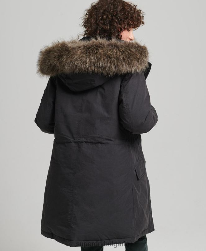 Superdry облекло N00H3598 черен Жени down everest parka