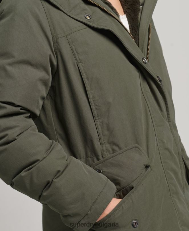 Superdry облекло N00H3599 каки Жени down everest parka